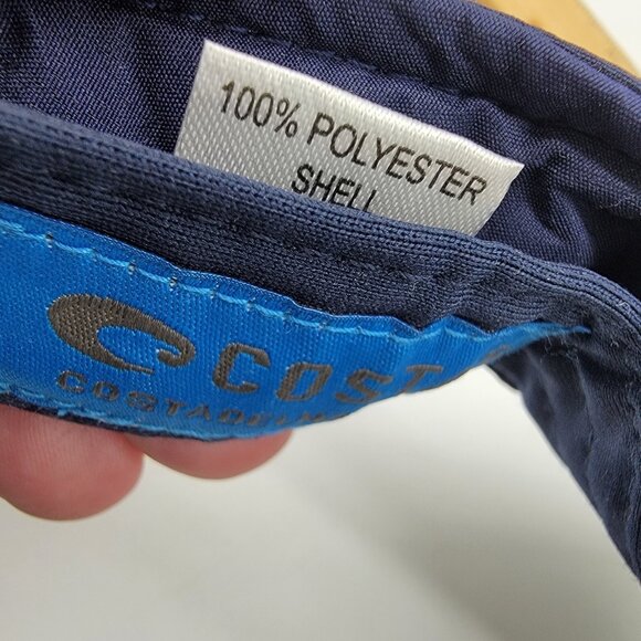 Costa Del Mar Visor Baseball Hat Ball Cap Adjustable Navy Blue Embroidered Logo - Picture 5 of 5